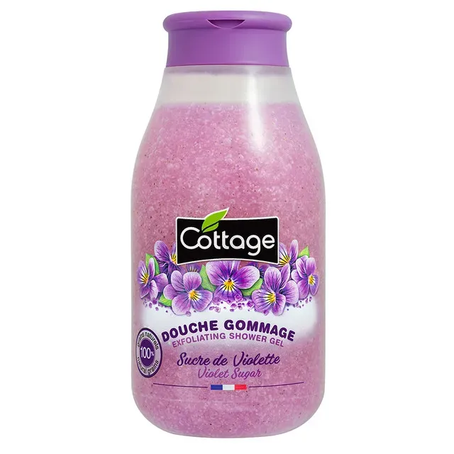 Gel de dus exfoliant Cottage Violete, 270 ml