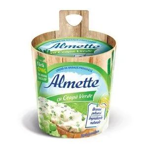 Crema de branza cu ceapa verde Almette, proaspata, 150 g