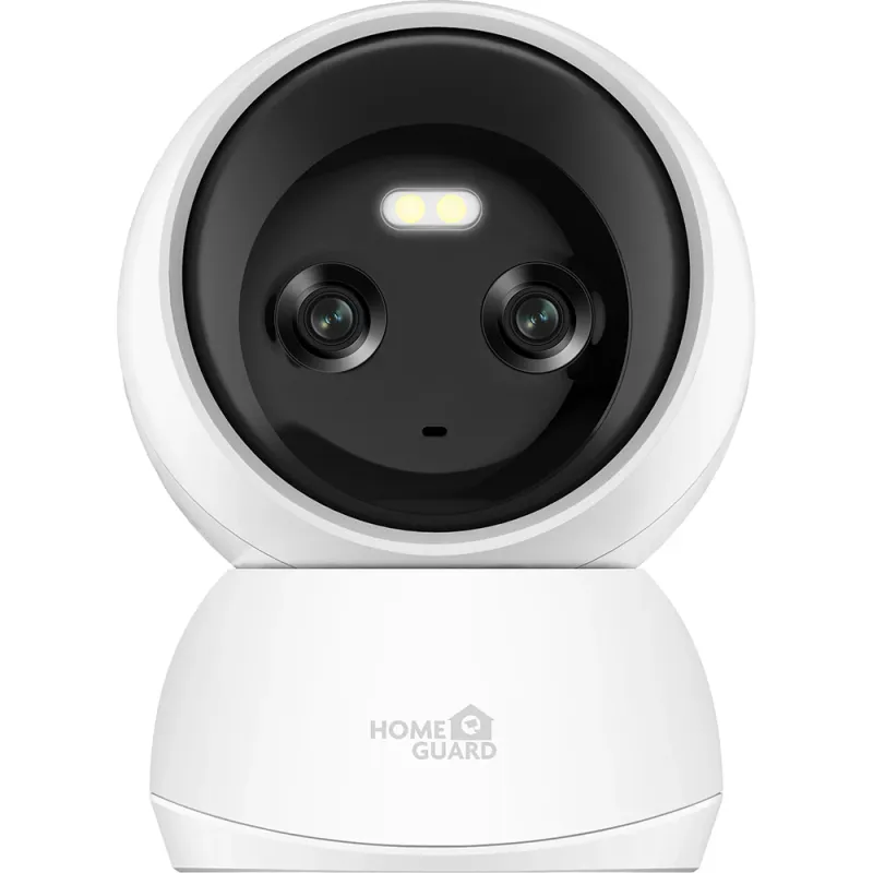 Camera interior duala HOMEGUARD HGWIP222, 4Mp+4Mp, 2K, IR, alb