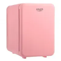 Mini frigider Adler AD 8084, 12V/220V, 32-42 W, 4 L, Incalzire/Racire (Roz)