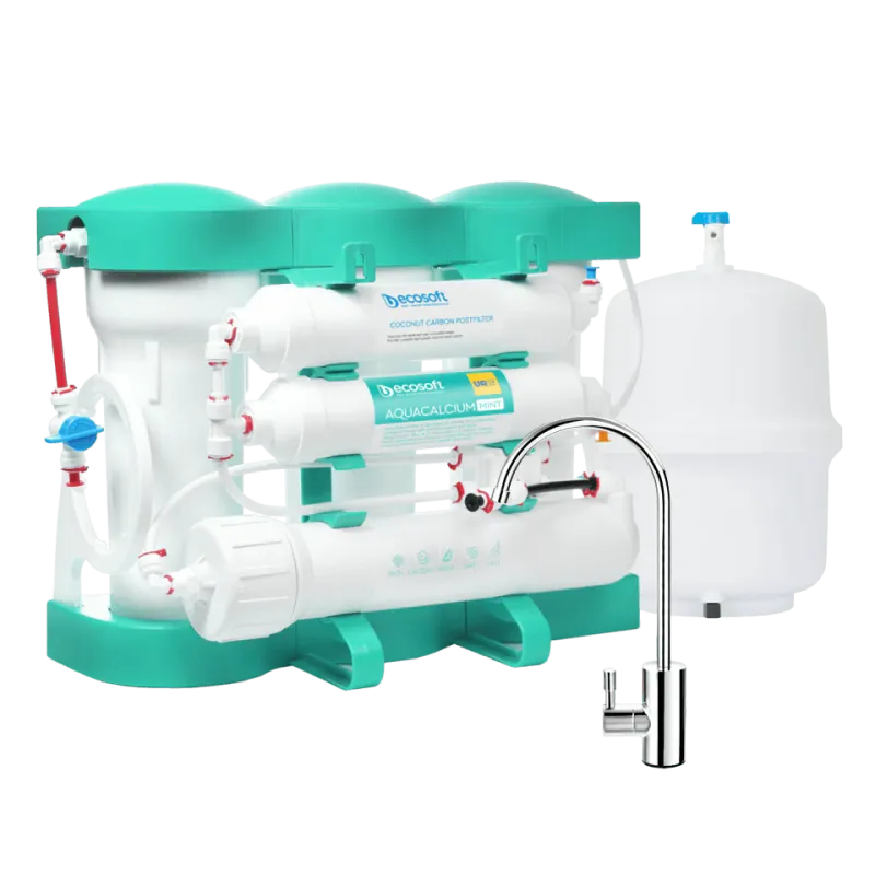 Osmoza inversa premium Ecosoft AquaCalcium Mint, 6 stadii, eficienta ridicata, remineralizare cu calciu