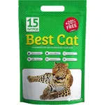 Asternut igienic pentru pisici Best Cat, Mar verde, Silicat, 15l