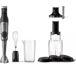 Mixer vertical PHILIPS Seria 5000 HR2684/00, 0.7l, 1200W, 2 trepte viteza, negru-argintiu