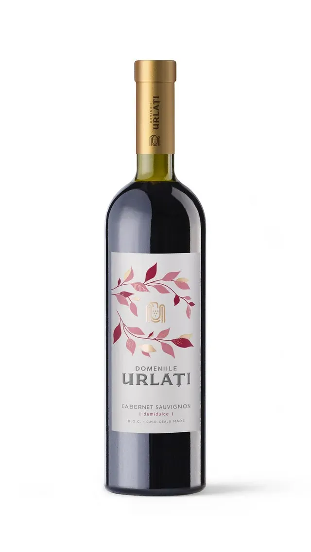 Vin rosu demidulce Domeniile Urlati, Cabernet Sauvignon, 0.75 l