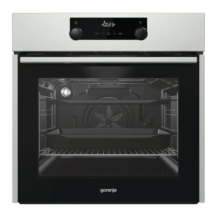 Cuptor incorporabil Gorenje BA737EX, Electric, Multifunctional, Grill, 71 l, Clasa A, Inox/Negru