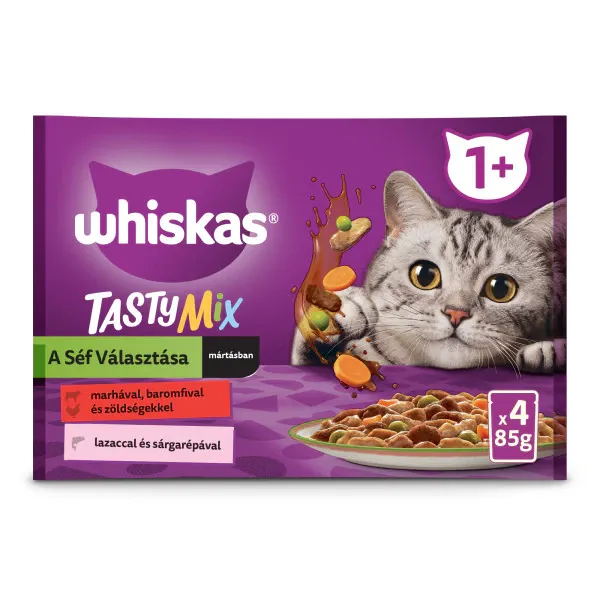 Set 4 plicuri hrana pisici, Whiskas, 4 x 85g