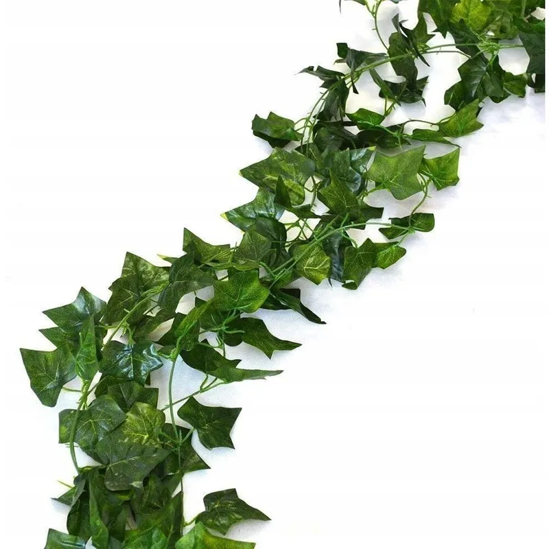 Set 3 ghirlande iedera artificiala pentru decorare, 2.1 metri, verde
