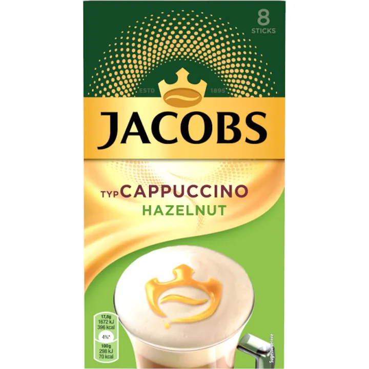 Cafea solubila Jacobs Alune, 17.8 g x 8 plicuri