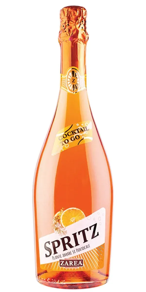 Cocktail cu suc de portocale si extract de plante amare Zarea Cocktail To Go Spritz, 0.75 l