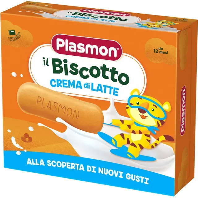 Biscuiti cu crema de lapte Plasmon, de la 12 luni, 320 g