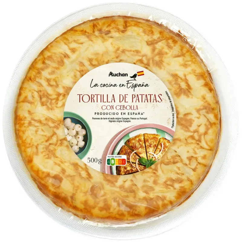 Tortilla cu ceapa Auchan, 500 g