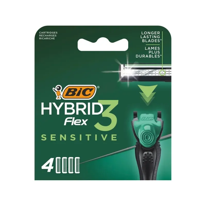 4 rezerve pentru aparatul de ras BIC Flex3 Sensitive