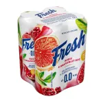 Bere aromatizata fara alcool Fresh Rodie & Grapefruit roz, 4 x 0.5 l