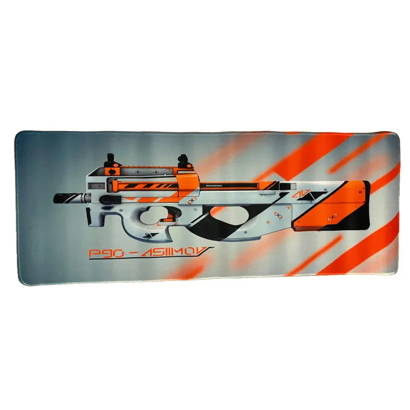 Mousepad format Deskmat pentru gaming, P90 Submachine Gun, 800 x 300 x 2 mm