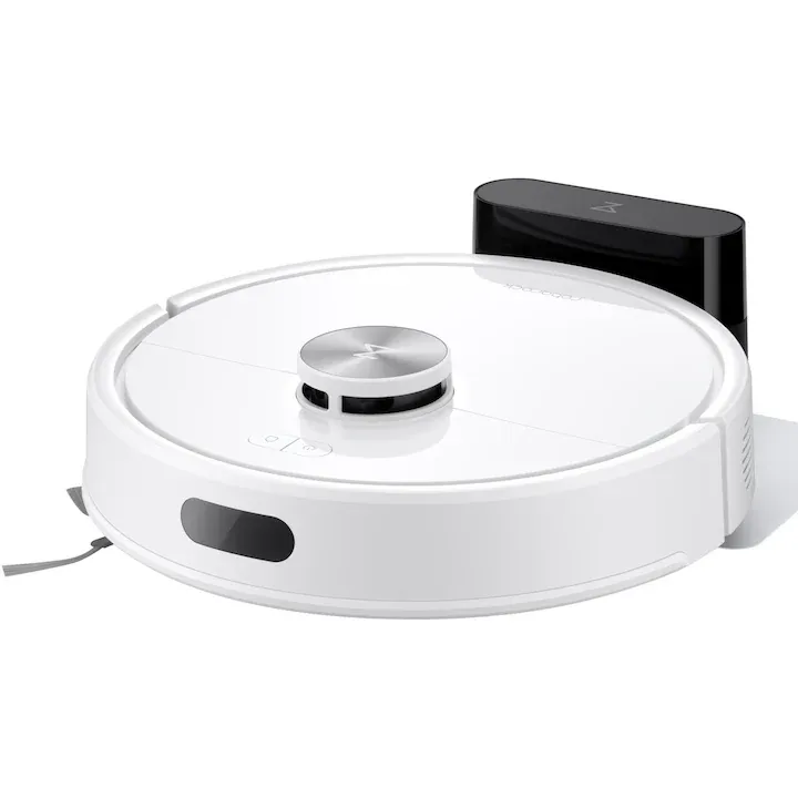 Robot de aspirare Roborock Q7 TF W, aspirator cu mop, 10.000 Pa, baterie 5.200 mAh, autonomie 180 min, navigatie LiDAR, recipient praf 470 ml, alb/silver