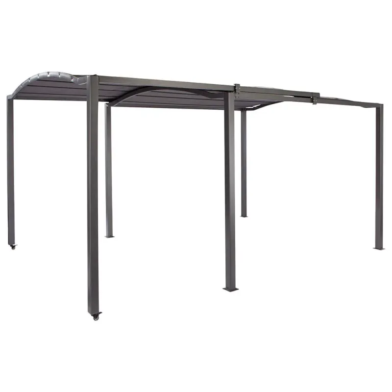 Pavilion extensibil Garden Star, din otel, 2.95 x 5.70 / 3.03 x 2.33 m