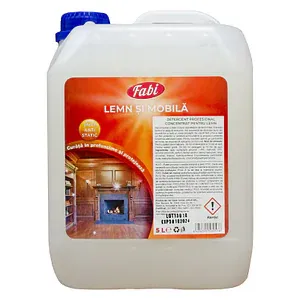 Detergent profesional pentru lemn Fabi, 5L, concentrat, curata si protejeaza