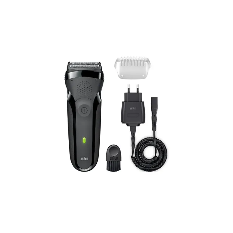 Aparat  electric de ras Braun 300S, autonomie 30 min, negru