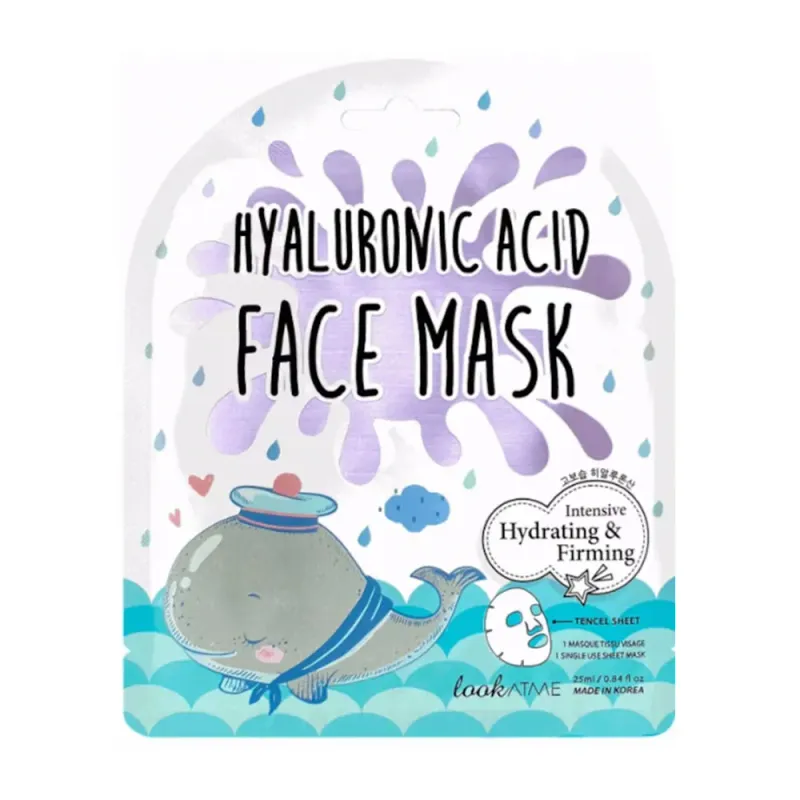 Masca servetel pentru hidratare intensa Look At Me, cu acid hialuronic, 25 ml