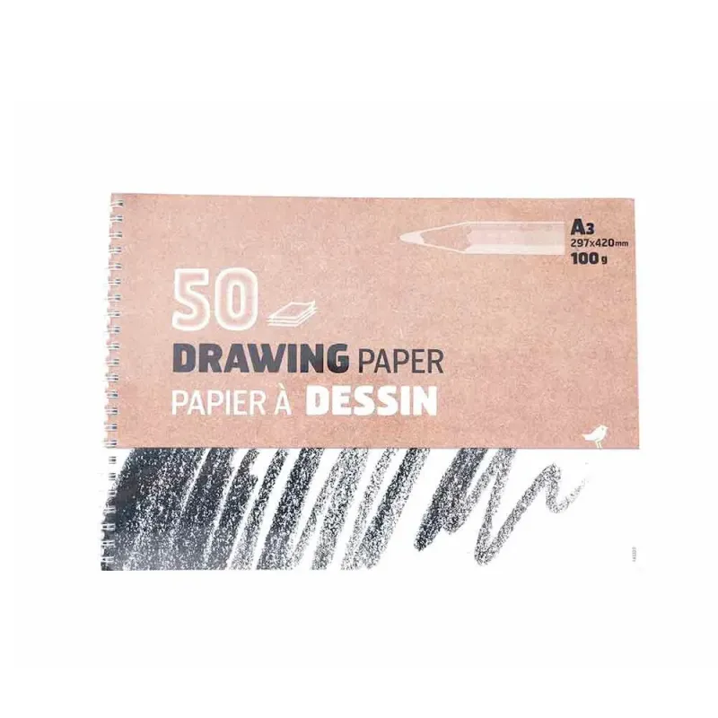 Bloc de desen Auchan A3, 50 file, 100 g