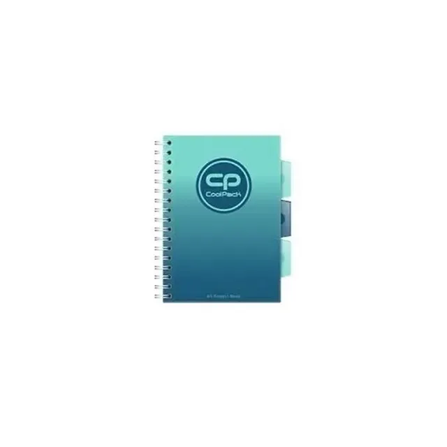 Caiet A5 cu spirala Coolpack, 200 file, rosu