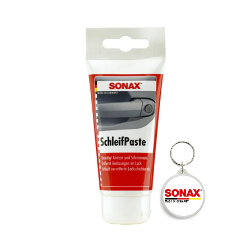 Set pasta abraziva 75 ml si breloc Sonax