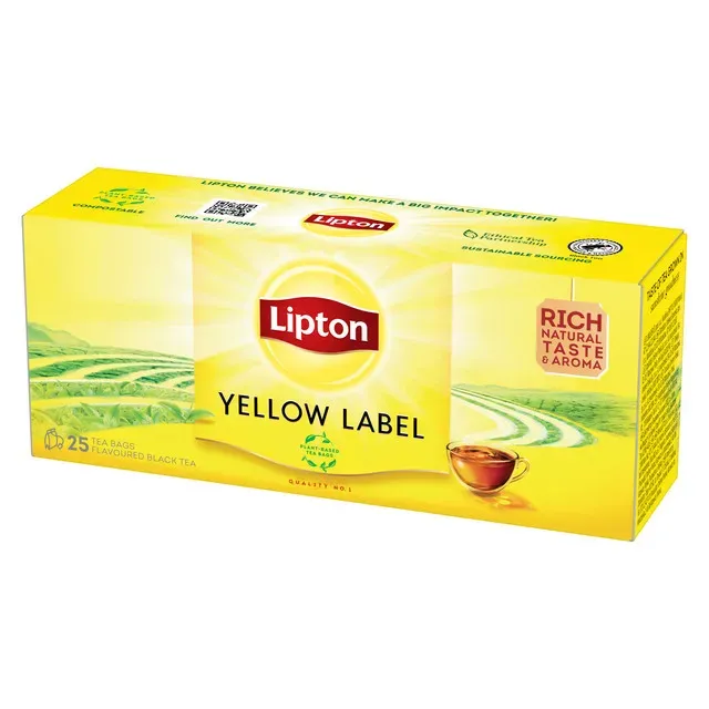 Ceai negru Lipton Earl Grey, 25 plicuri