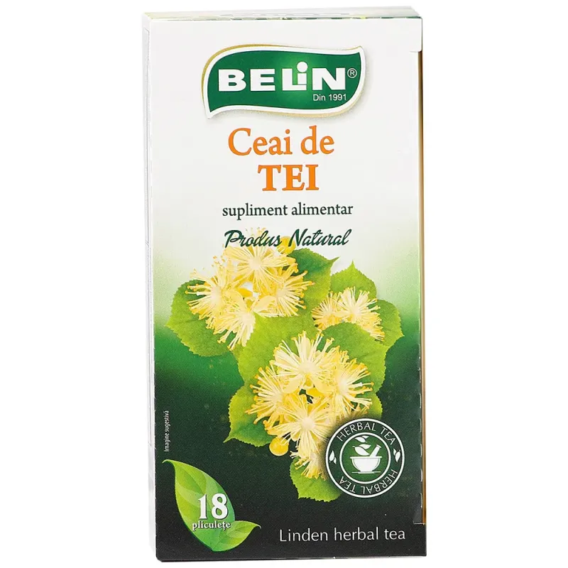 Ceai Belin de tei, 18 x 1 g