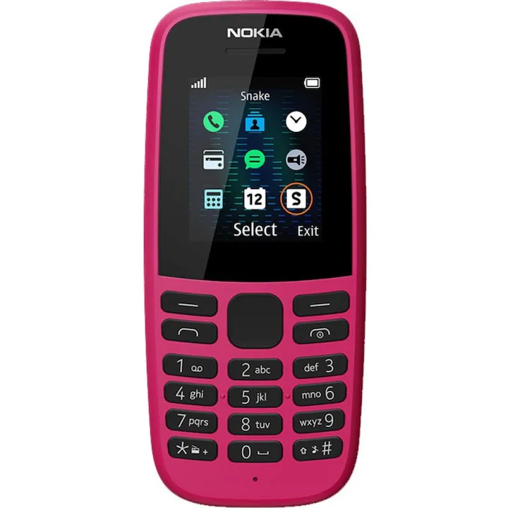Nokia 105 (2019), Dual SIM, Pink