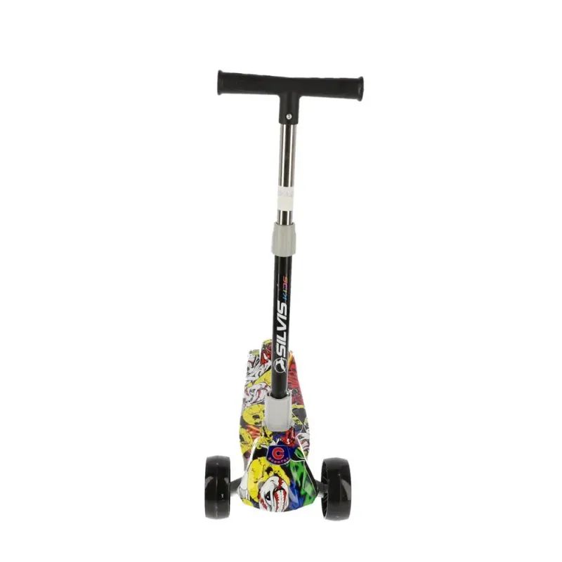 Trotineta cu 3 roti Silvis Teens pentru copii, 85 cm, roz
