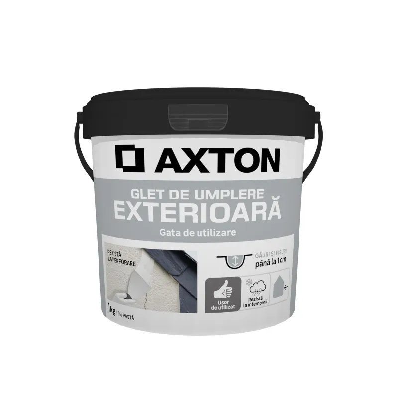 Glet pasta exterior Axton alb 1 kg premium pentru umplere si reparatii