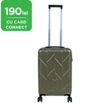 Geanta de voiaj cu roti 20 inci kaki