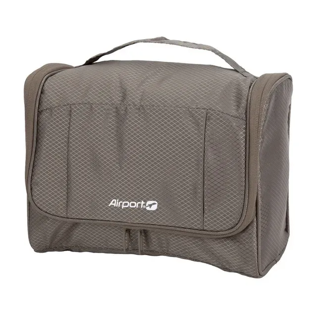 Geanta cosmetice tip vanity Airport, poliester, 25 x 15 x 23 cm, kaki