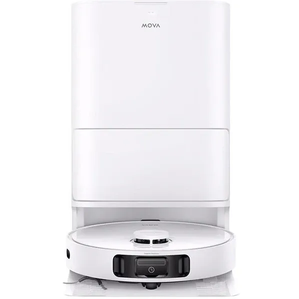Robot de aspirare MOVA E40 Ultra, 19.000 Pa, 5.200mAh, 260 min, Single-line Laser, statie colectare inteligenta, Alb
