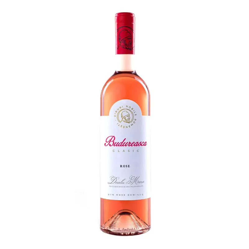 Vin rose demisec Budureasca, Merlot, Pinot Noir, 0.75 l