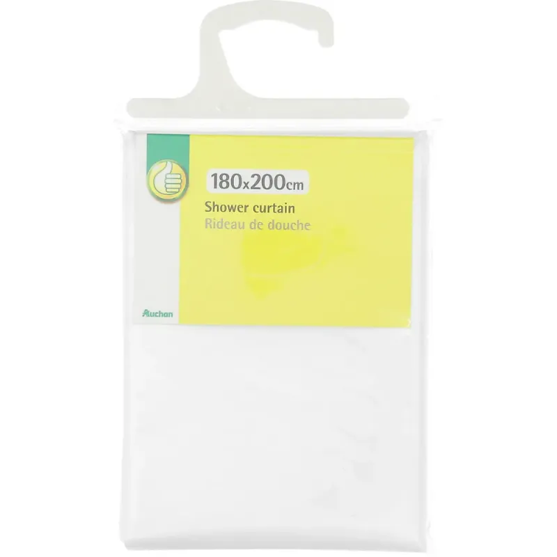 Perdea de dus alba Pouce 180 x 200cm