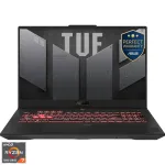 Gaming ASUS TUF A17 cu procesor AMD Ryzen™ 7 7445HS pana la 4.7GHz, 17.3'', Full HD, 144Hz, IPS, 16GB DDR5 RAM, 512GB SSD, NVIDIA® GeForce RTX™ 4050 6GB GDDR6, No OS, Mecha Grey