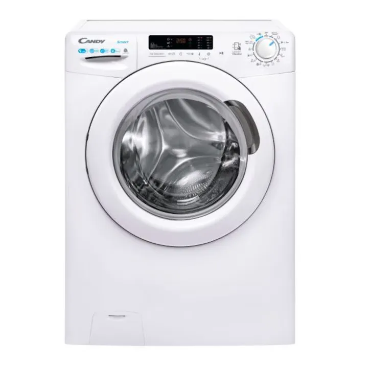 Masina de spalat cu uscator Candy CSWS 4962DWE/1-S, 9+6 kg, 1400 rpm, Clasa E, Easy Iron, Kg detector, Alb