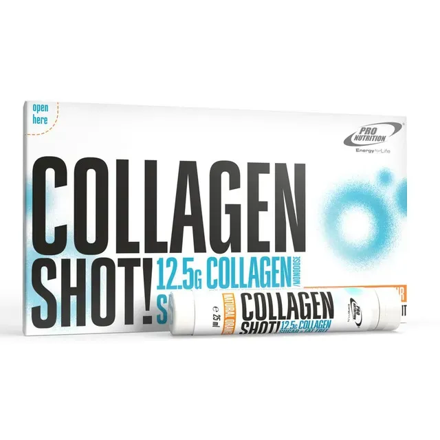 Aminoacizi cu colagen si aroma de portocale Pro Nutrition Amino 12500, 10 x 25 ml