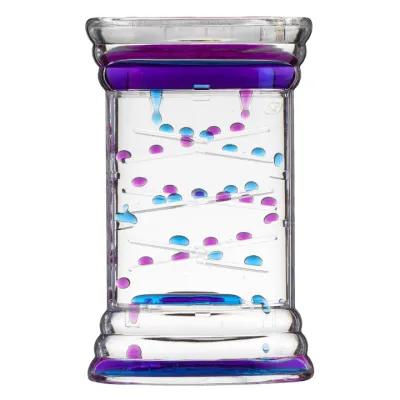 Clepsidra Plastic, Model Transparent, Multicolor, Dimensiuni 9x4x14cm