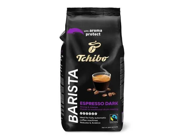 Tchibo Barista Espresso Dark, Cafea Prajita Boabe 1Kg
