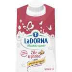 Lapte de consum integral LaDorna Zile Usoare, fara lactoza, 3.5% grasime, 500 ml