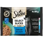 Hrana umeda plic pentru pisici cu peste 4x85g