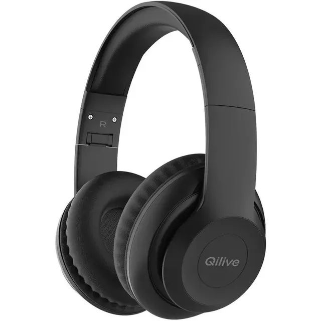 Casti fara fir over ear pliabile Qilive Q.1120, Bluetooth 5.3, negru