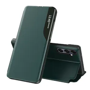 Husa pentru Samsung A16 4G/ A16 5G Tip Carte, S-View, Functie de Stand, Calitate Premium, Antisoc, Protectie Sporita, Verde