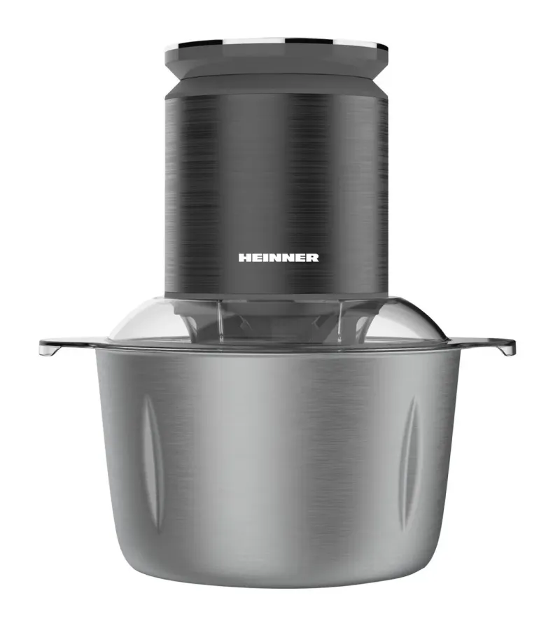 Tocator de legume Heinner HMC-KD800SS, 800W, capacitate 3 l, viteza variabila, gri
