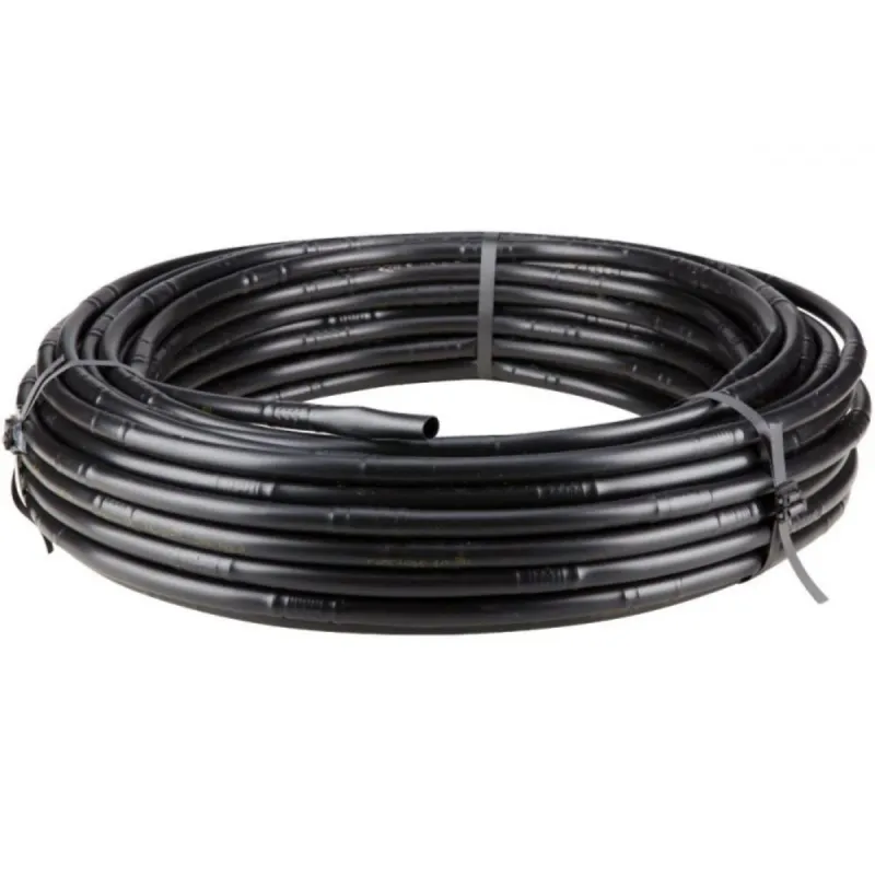 Tub pentru irigatii prin picurare, 36 mil, D 16 mm, distanta orificii 40 cm, 4l/h, rola 100 m | Dedeman