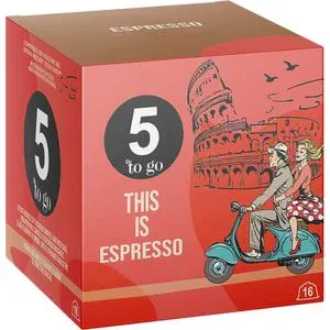 Capsule cafea 5 TO GO Espresso, compatibile Dolce Gusto, 16 capsule, 112g
