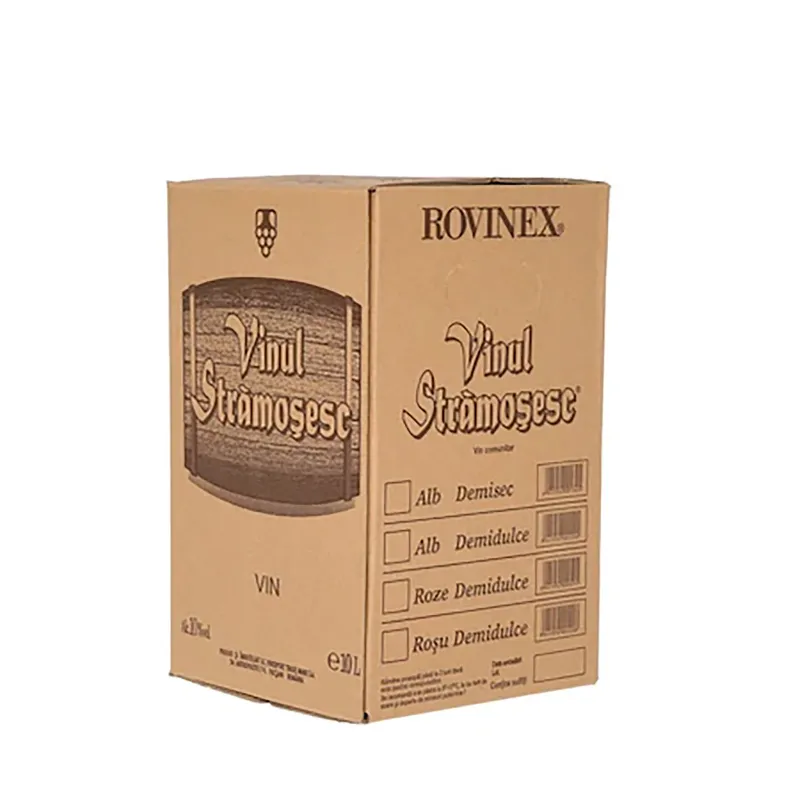 Vin rosu demidulce Bag in Box, Vinul Stramosesc, 10 l