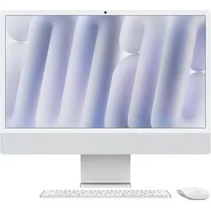 Sistem PC All in One APPLE iMac (2024) md3h4ro/a, Apple M4, 24" Retina 4.5K, Nano-texture glass, 16GB, SSD 256GB, 10-core GPU, macOS Sequoia, Silver, Tastatura layout RO